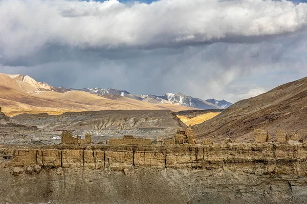 Uma Bela Paisagem Dongga Ruínas Tibete China — Fotografia de Stock