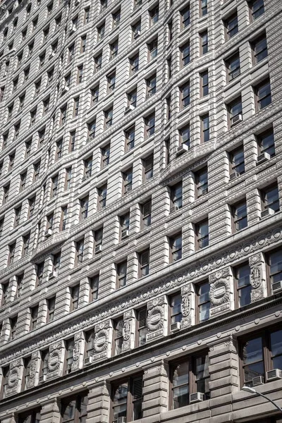 Intrygująco Szczegółowa Fasada Słynnego Budynku Flatiron Nowym Jorku — Zdjęcie stockowe