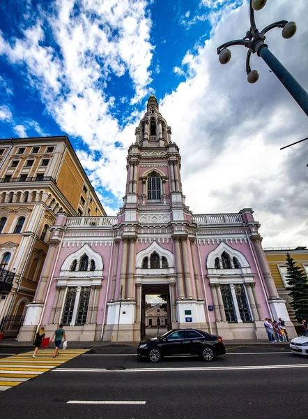 Campanário Igreja Santa Sofia Contra Belo Céu — Fotografia de Stock