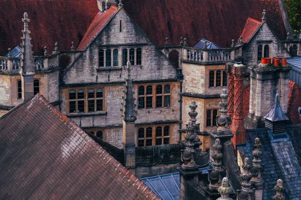 Вид Воздуха Городской Пейзаж Домов Оксфорде Англия — стоковое фото