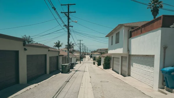 Güneşli Bir Günde Ladera Heights Kaliforniya Uzun Bir Arka Sokak — Stok fotoğraf