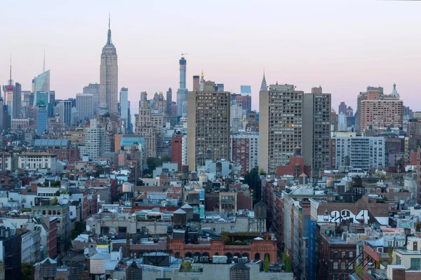 Вдень Нью Йорку Спалахнула Чудова Картина Цього Пейзажу — стокове фото