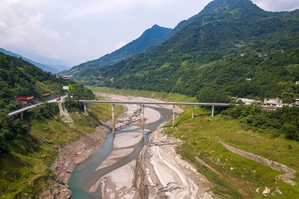 Eine Brücke Der Präfektur Aba Provinz Sichuan — Stockfoto