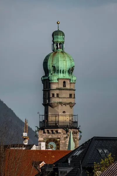 Vertical Shot City Tower Stadtturm Innsbruck Austria — Stock Photo, Image