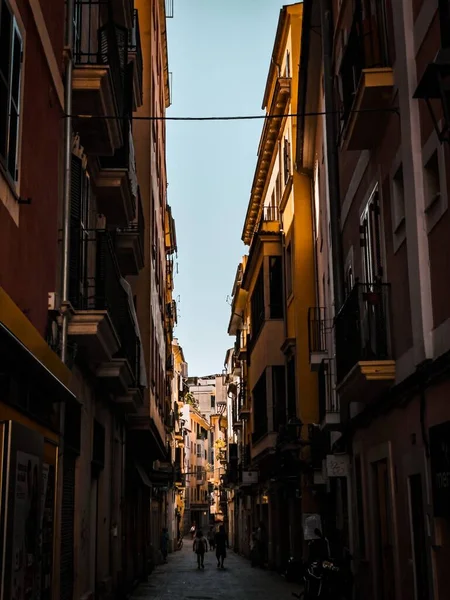 Узкая Улица Пальма Майорка Испания — стоковое фото