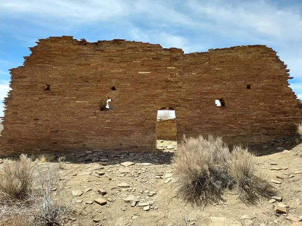 Ερείπια Στο Νέο Μεξικό Chaco Can — Φωτογραφία Αρχείου