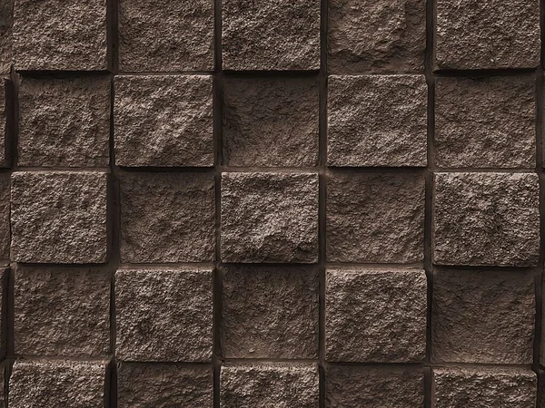 stock image A cinder block wall background and texture with copy space