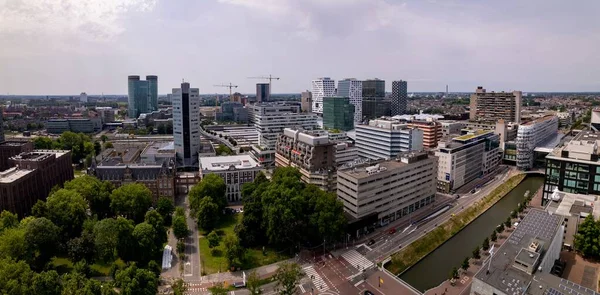 Вигляд Висоти Центр Міста Фінансовий Район Утрехт Нідерланди — стокове фото
