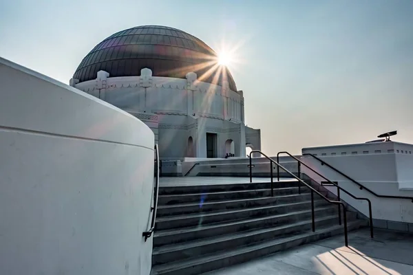 Uma Foto Panorâmica Famoso Observatório Griffith Los Angeles Califórnia — Fotografia de Stock
