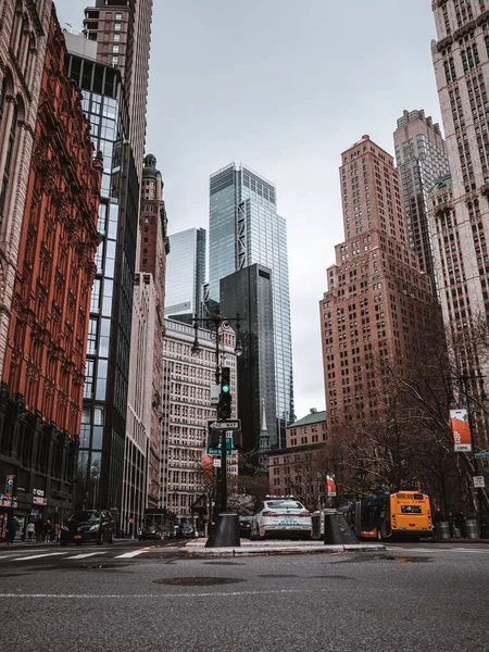 Vertical Shot Modern Buildings Manhattan New York Usa — Stock Photo, Image
