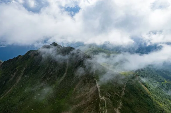 Jiajinshan Pass Gelegen City Provincie Sichuan 4114 Meter Boven Zeespiegel — Stockfoto