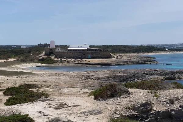 Die Küste Der Insel Formentera Einem Sonnigen Tag — Stockfoto