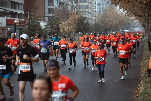Maratona Santiago Del Cile 2022 — Foto Stock