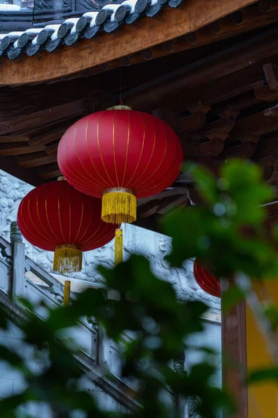 Historic Building Chinese Lanterns — Stock Photo, Image