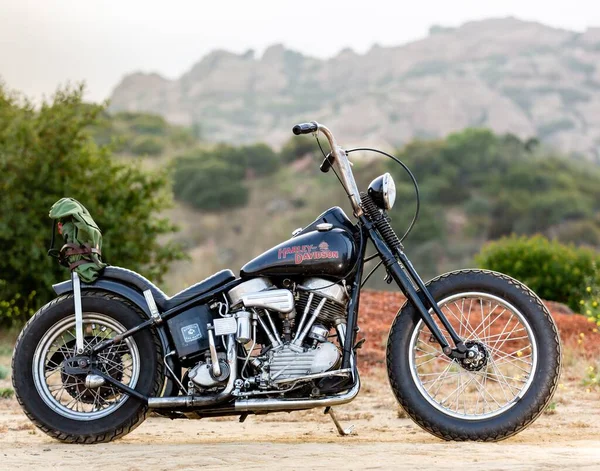 Elicottero Vintage Personalizzato Harley Davidson — Foto Stock