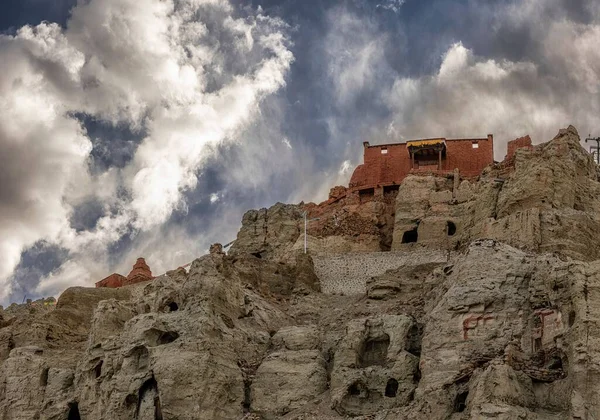 Ett Vackert Landskap Dongga Ruiner Tibet Kina — Stockfoto