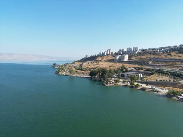 View Green Sea City Buildings Hillside Galilee Israel — Stock Photo, Image
