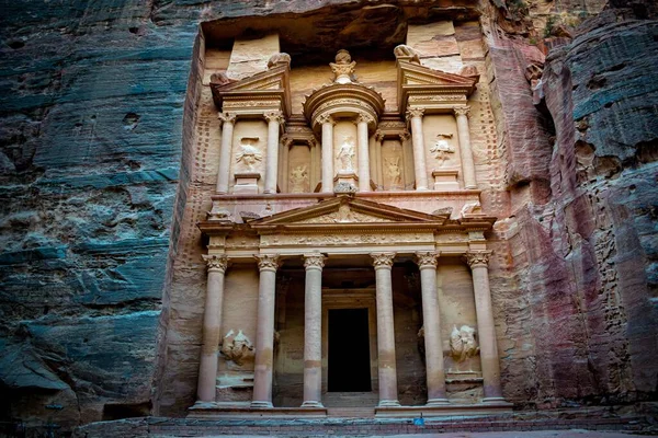Una Hermosa Foto Monasterio Petra Jordania — Foto de Stock