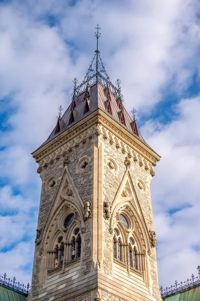Towers East Block Canada Parliament Hill Seen Rising Gracefully Beautiful — Stock Photo, Image