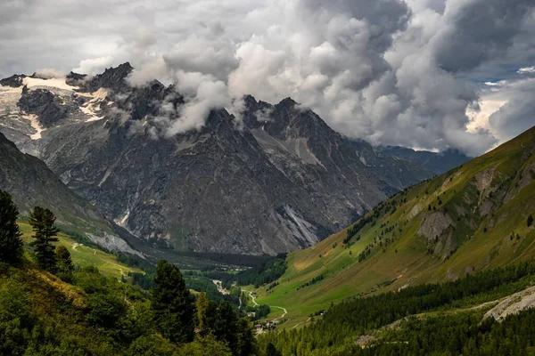 Gyönyörű Hegyvidéki Táj Mont Blanc — Stock Fotó