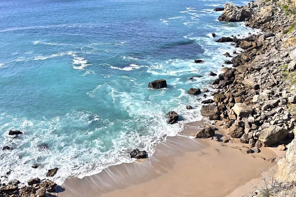 Los Impresionantes Acantilados Cabo Espichel Costa Del Océano Atlántico Portugal — Foto de Stock