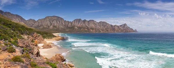 View Kogelberg Mountain Ranges Vver Kogel Bay Beach Cape Town — Stock Photo, Image