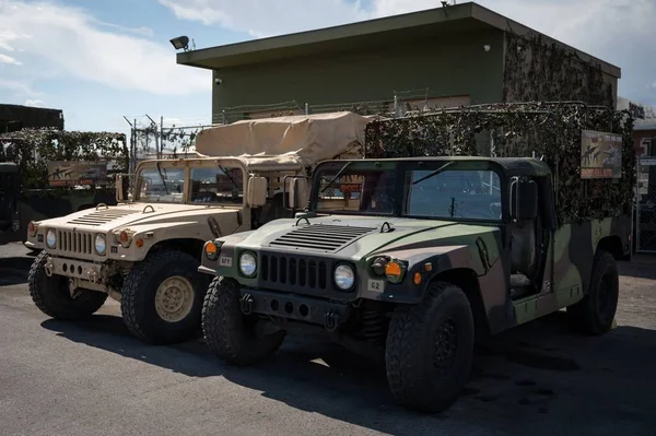 Détail Humvee Dans Une Base Militaire Des États Unis Amérique — Photo