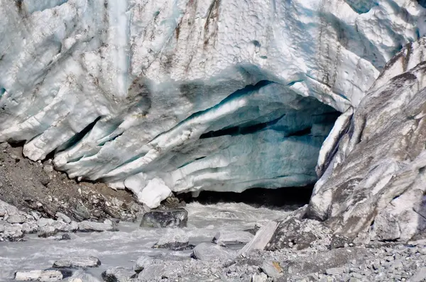 Primer Plano Del Glaciar Franz Josef Nueva Zelanda —  Fotos de Stock