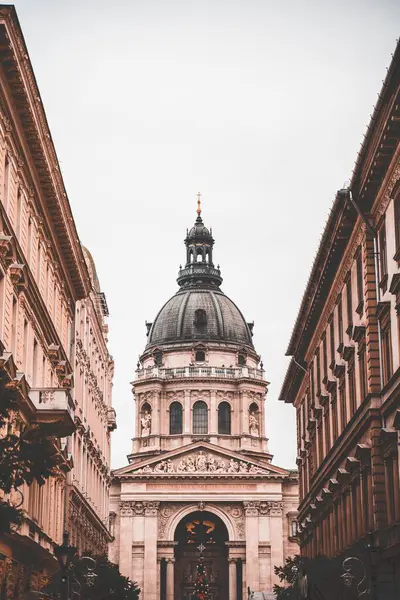 Μια Πλευρά Της Βασιλικής Του Αγίου Στεφάνου Στη Βουδαπέστη — Φωτογραφία Αρχείου