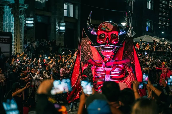 Парад День Мертвых Центре Мехико — стоковое фото