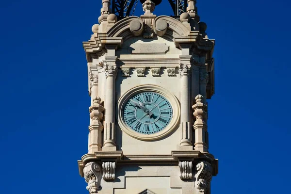Edificio Del Ayuntamiento Torre Del Reloj Valencia España — Foto de Stock