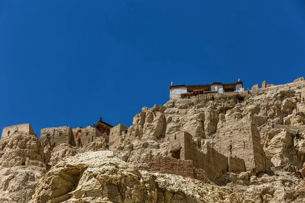 Relikte Aus Der Guge Dynastie Einem Sonnigen Tag Tibet China — Stockfoto