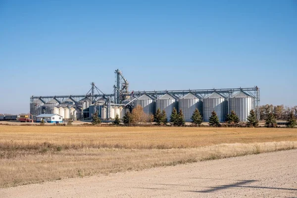 Tisdale Saskatchewan Octubre 2022 Terminal Granos Zona Rural Saskatchewan —  Fotos de Stock