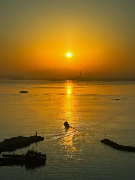 Golden Sunset Ocean — Stock Photo, Image