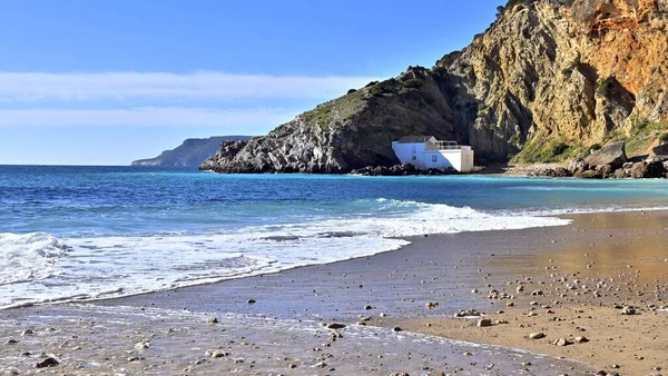 Schöne Aussicht Auf Den Strand Von Praia Mijona Und Das — Stockfoto