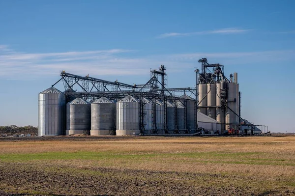 Tisdale Saskatchewan October 2022 Viterra Grain Terminal Rural Saskatchewan — Stock Photo, Image