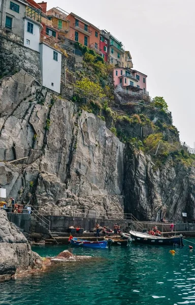 Vue Verticale Manarola Cinque Terre Italie — Photo