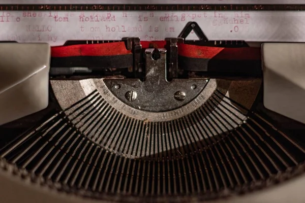 Eine Wunderschöne Nahaufnahme Einer Königlichen Schreibmaschine — Stockfoto