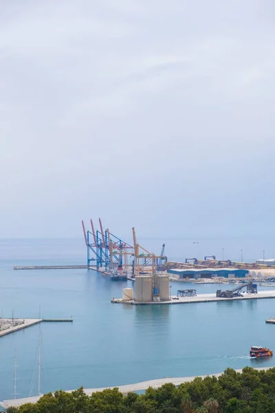 Malaga Endüstriyel Limanı — Stok fotoğraf