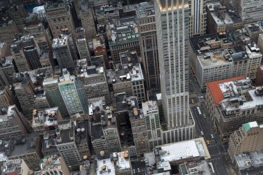 New York şehrinin hava görüntüsü, Birleşik Devletler.