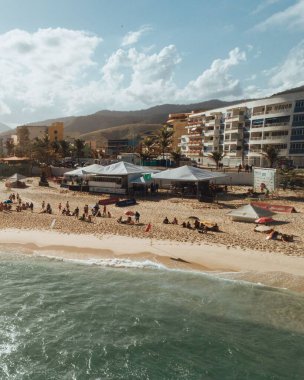 Brezilya 'nın güzel sahil ve kıyı şehri Rio de Janeiro' nun doğal manzarası.