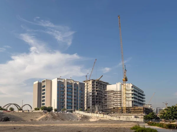 Edificios Residenciales Construcción Raha Beach Abu Dhabi —  Fotos de Stock