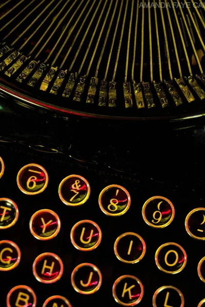 Schreibmaschine Inneren Eines Antiquariats — Stockfoto
