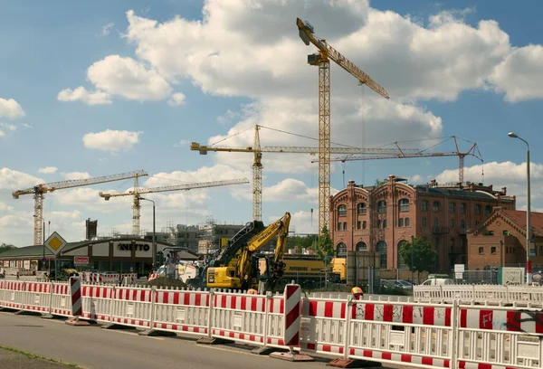 Construction Site Southern Part Halle Der Saale Saxony Anhalt Germany — Stock Photo, Image