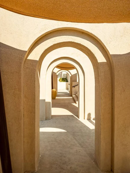 Szczegóły Architektoniczne Projektowe Wathba Desert Resort Spa Abu Dhabi — Zdjęcie stockowe