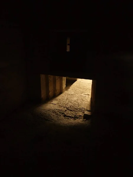 Sunlight Bunker Door Normandy France — Stock Photo, Image
