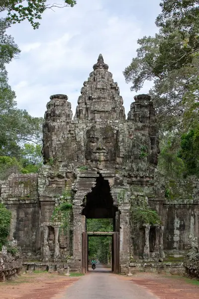 Krásný Detailní Záběr Angkor Wat Kambodži — Stock fotografie