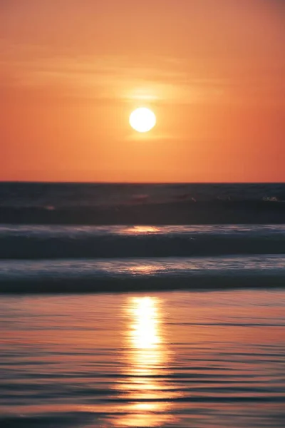 Beautiful View Beach Bali Sunset — Stock Photo, Image