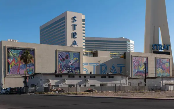 Strat Hotellet Kasinoet Gaten Las Vegas Nevada – stockfoto