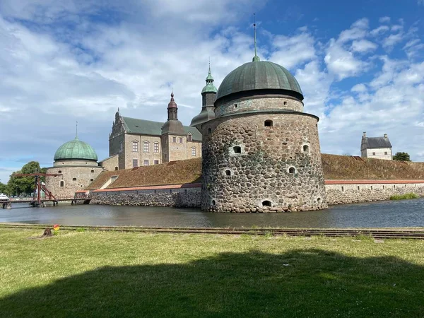 Château Historique Vadstena Par Journée Ensoleillée — Photo